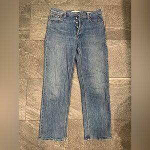 Aritzia High Rise Blue Jeans Timeless Fit